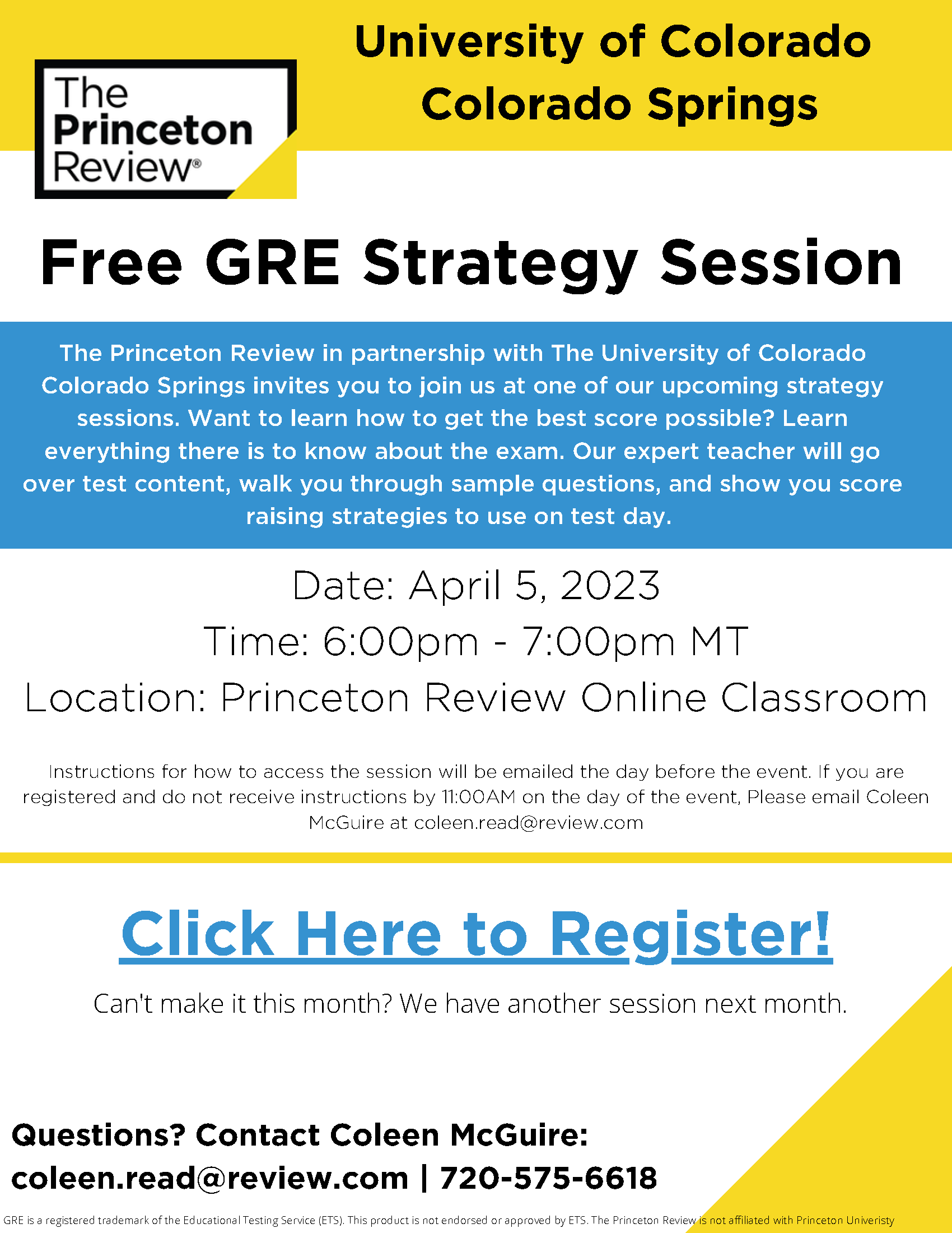 GRE Strategy Session